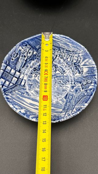 3 Ciotole Staffordshire Inghilterra Blu Vintage