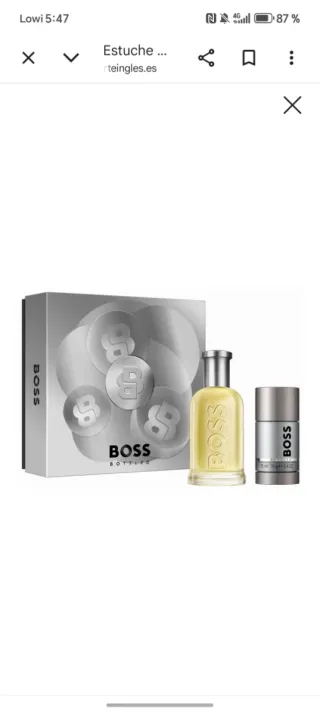Estuche Hugo Boss Bottled