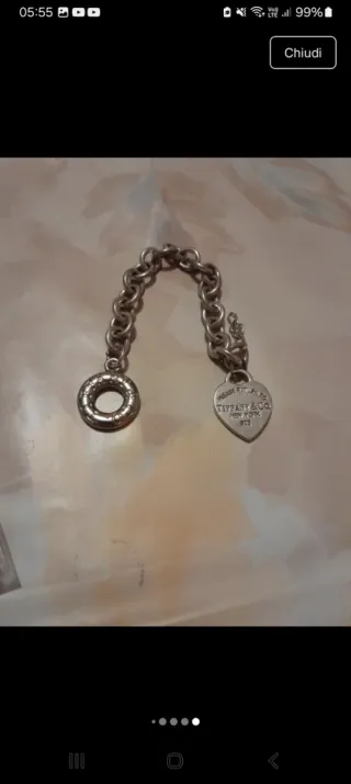 Bracciale Tiffany & Co. cuore argento