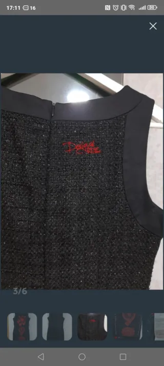 Vestido Desigual Negro y Rojo  nuevo sin etiqueta