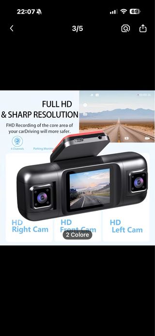 Registratore di Guida Podofo 4 Canali Full HD