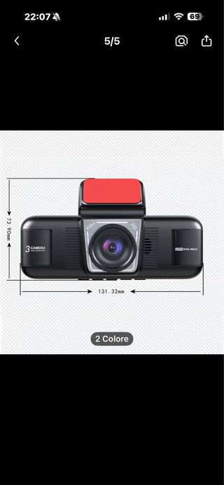 Registratore di Guida Podofo 4 Canali Full HD