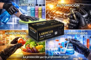 Guantes Nitrilo Negro Laboncler Ultrafuertes