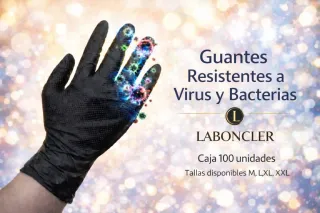 Guantes Nitrilo Negro Laboncler Ultrafuertes