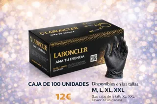 Guantes Nitrilo Negro Laboncler Ultrafuertes