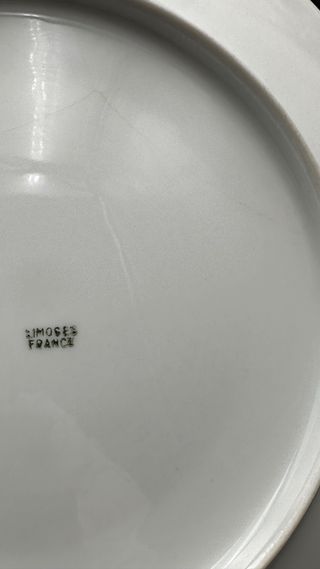 Piatto Limoges Marchand de Verres Vintage