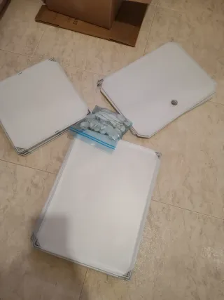 Zapatero modular blanco