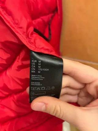 Piumino leggero 100 grammi donna rosso