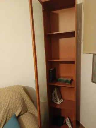 Vitrina de madera y cristal