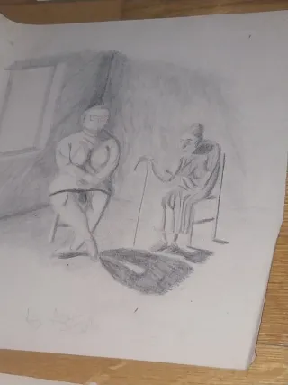 Lote de pinturas, acuarelas y dibujos