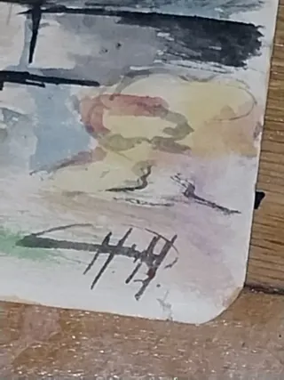 Lote de pinturas, acuarelas y dibujos