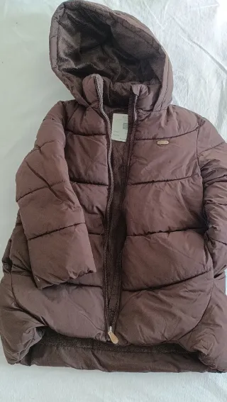 Cappotto per bambina marrone e nero, taglia 7-8