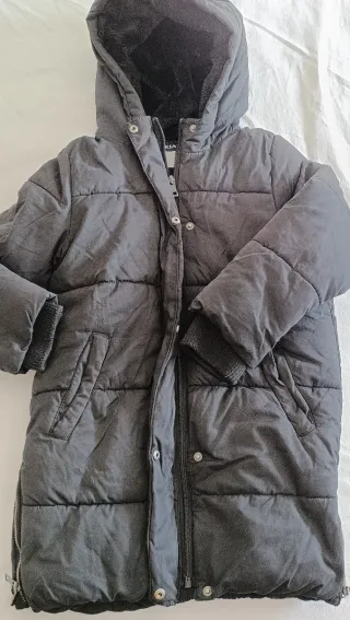 Cappotto per bambina marrone e nero, taglia 7-8