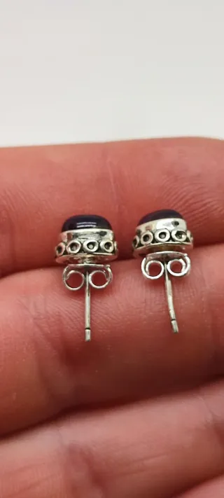 Pendientes Plata y Amatista.