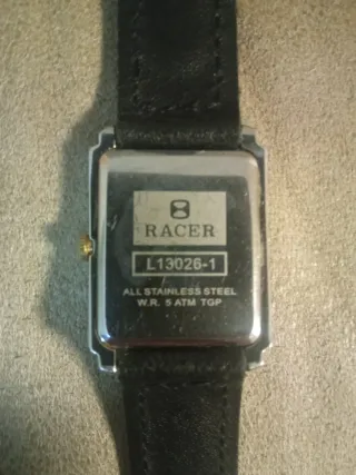 Reloj Racer Negro y Plateado