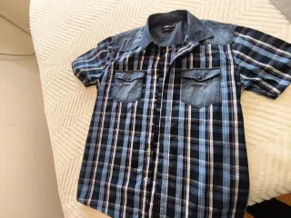 Camisa Inside cuadros azul XL