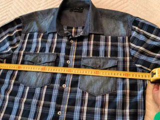 Camisa Inside cuadros azul XL