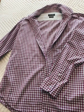 Camisa cuadros Massimo Dutti Talla L