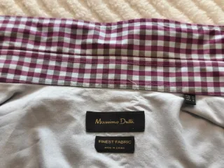 Camisa cuadros Massimo Dutti Talla L