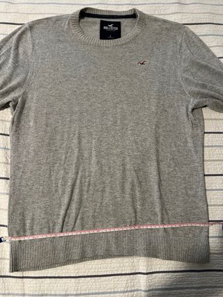 Suéter Hollister Gris Talla L