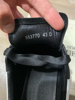 Alexander McQueen Scarpe Uomo Nere Bianche