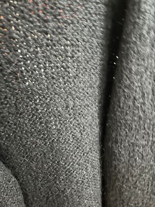 Chaqueta negra de punto larga Zara