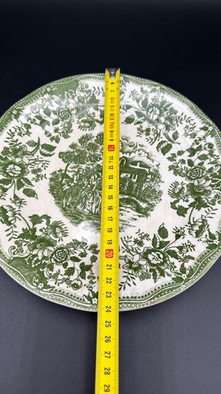 2 Piatti Vintage Stile Inglese Verde