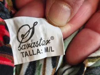 Vestido estampado hojas T L