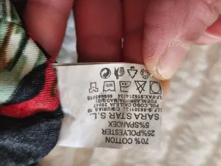 Vestido estampado hojas T L