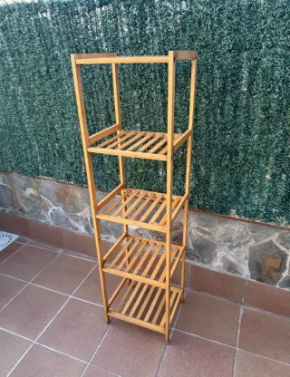 Estantería de bambú 130 cm