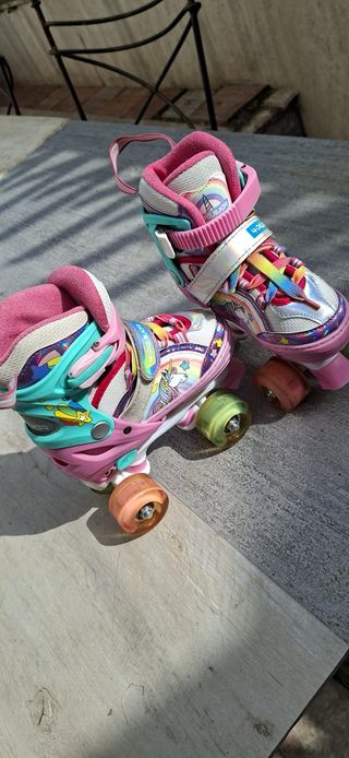 Pattini a rotelle unicorno bambina