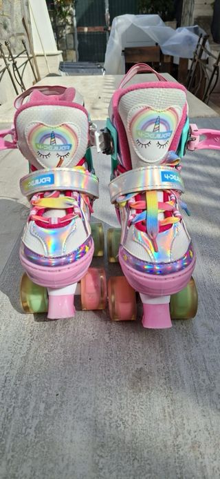 Pattini a rotelle unicorno bambina