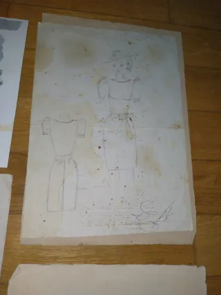 Lote de 7 obras de arte antiguas