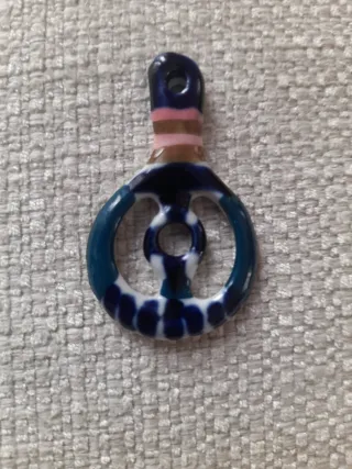 Colgante amuleto Sargadelos Azul y Blanco