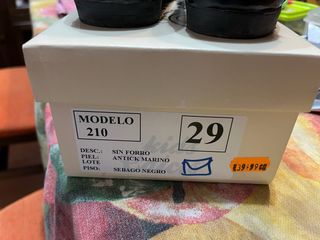 Mocasines negros talla 29