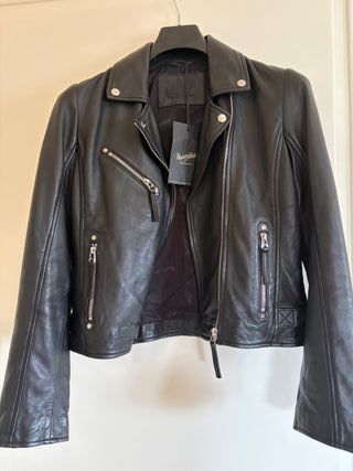 Giubbotto vera pelle nero