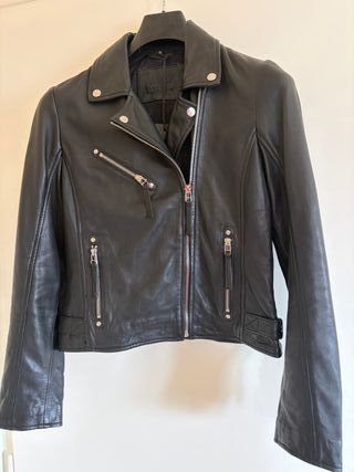 Giubbotto vera pelle nero