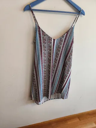 Vestido sin mangas estampado T M