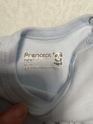 Body neonato 62cm arancione e azzurro