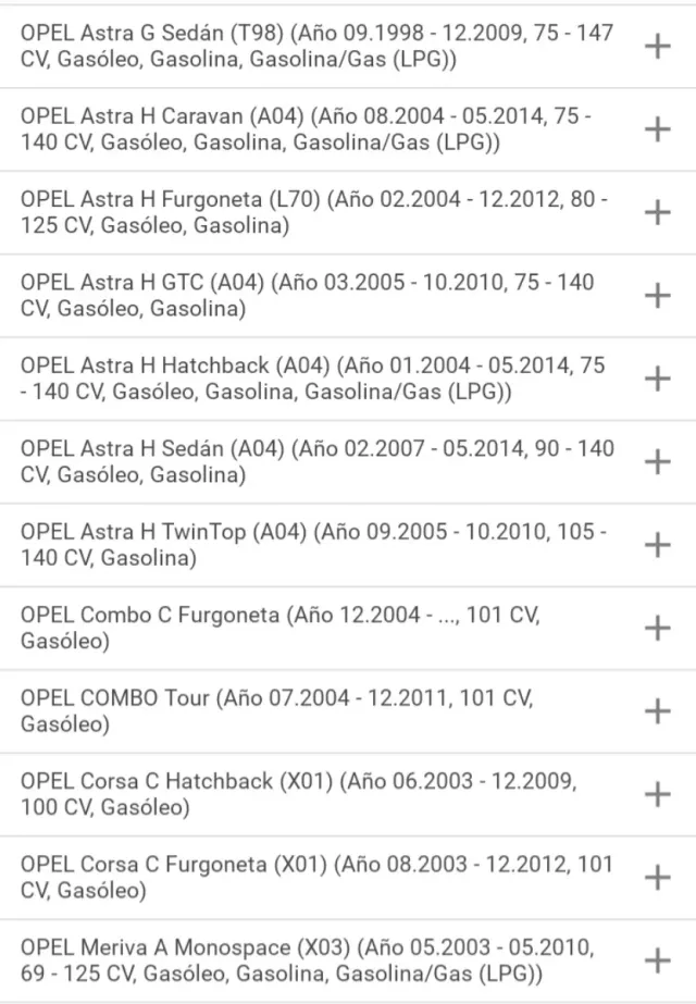 Discos de freno Astra G