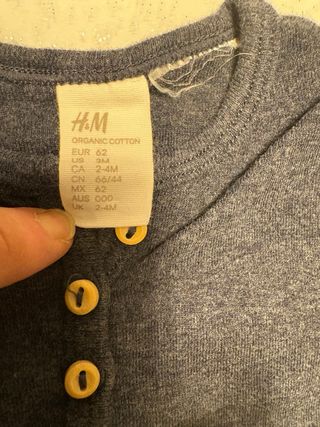 Maglia neonato manica lunga 62cm