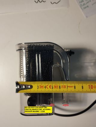 Filtro cascada mochila para acuario pecera pequeño