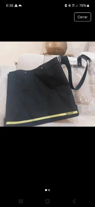 Bolso DKNY Negro con Transparente