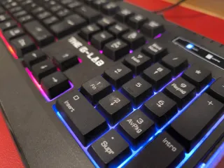 Tastiere da gioco nero con luci LED