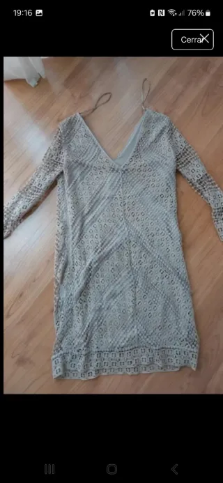 Vestido  Beige Talla L