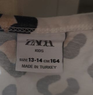 Camiseta Zara Kids Estampado Leopardo