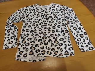 Camiseta Zara Kids Estampado Leopardo