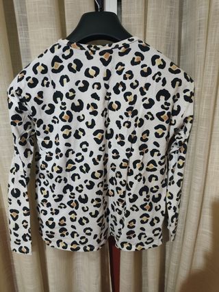 Camiseta Zara Kids Estampado Leopardo