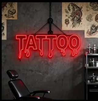 Lampada Neon LED "TATTOO" Goccia