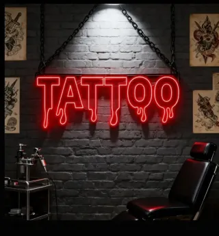 Lampada Neon LED "TATTOO" Goccia
